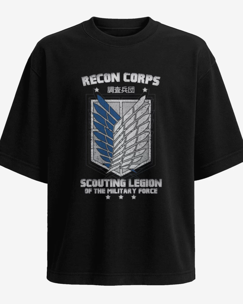 Polera Oversize Negro de Scouting Legion