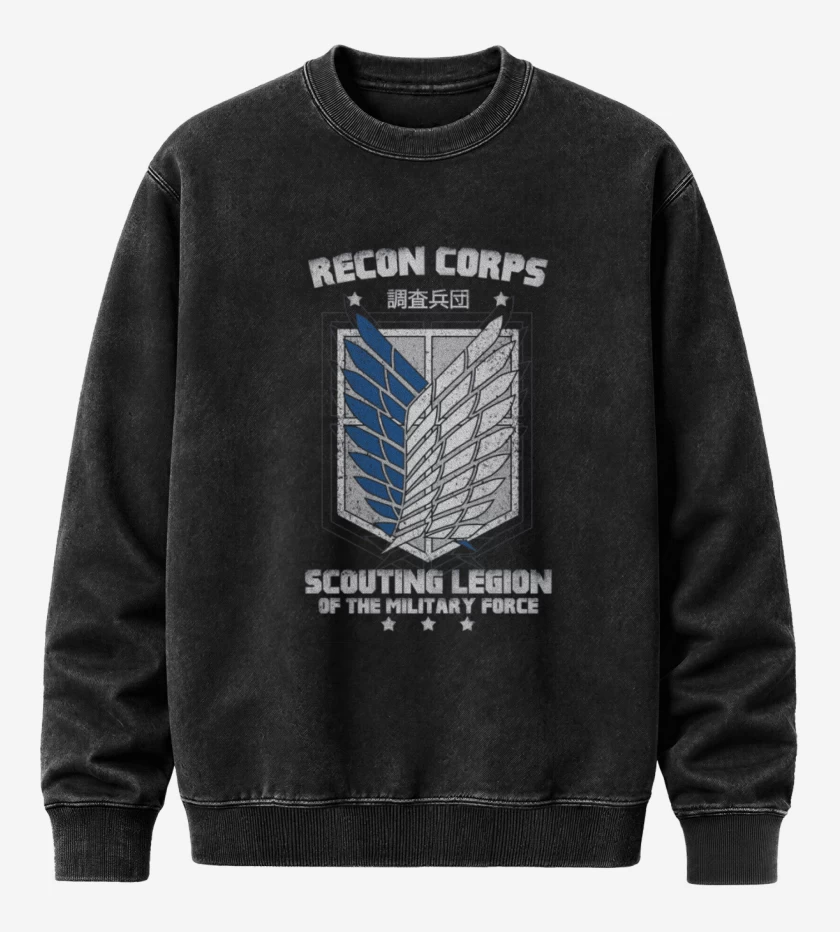 Poleron Polo Acid Wash Negro de Scouting Legion