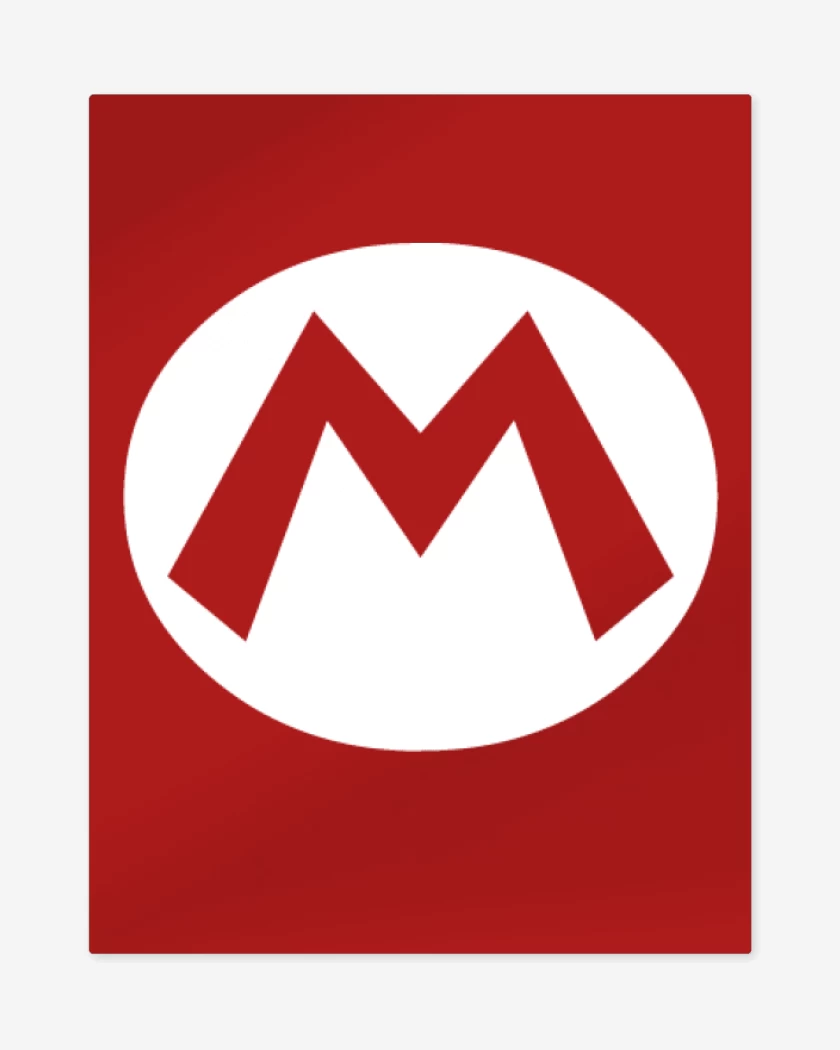 Print metalico Rojo de M