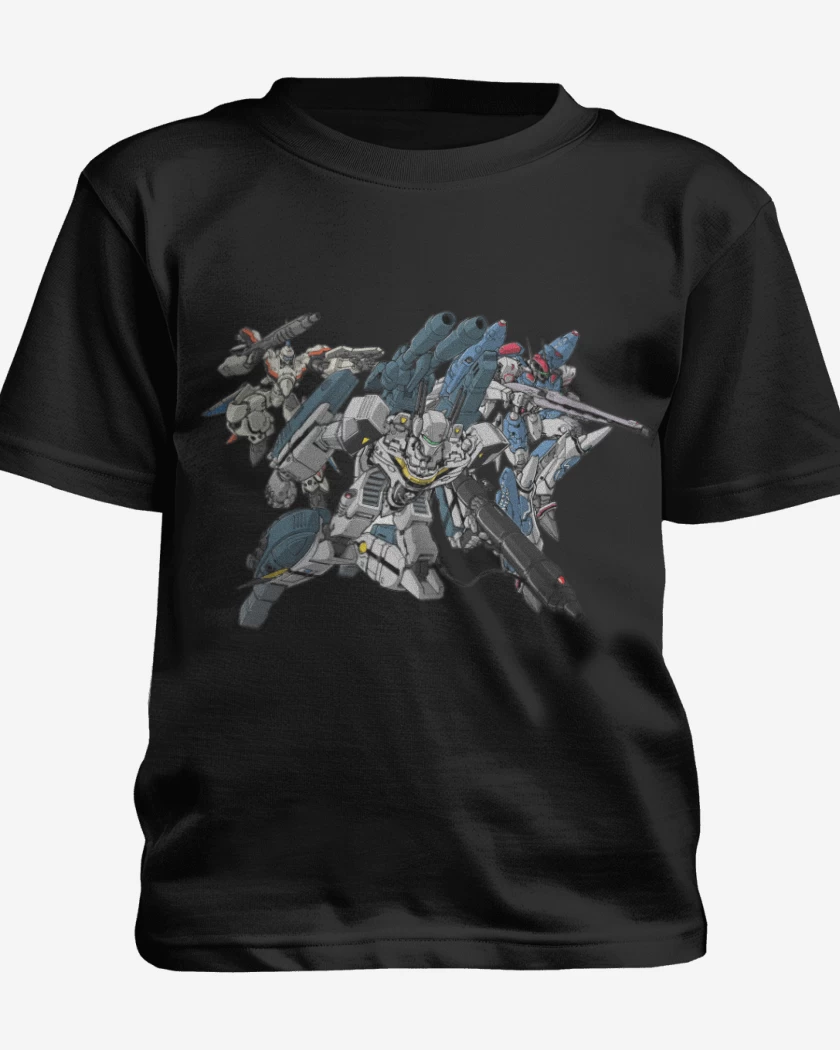 Polera de niño Negro de Mechas