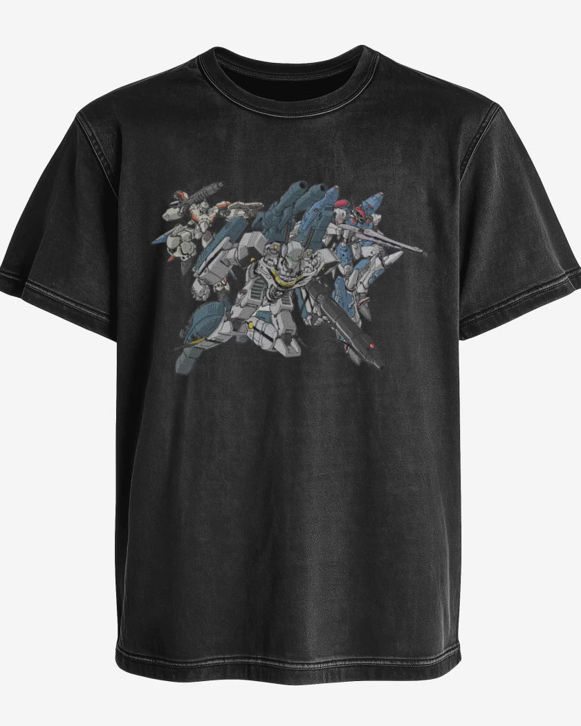 Polera desgastada Mechas