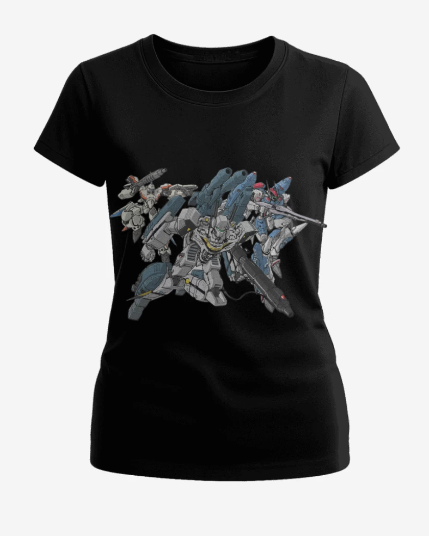 Polera de Mujer Negro de Mechas