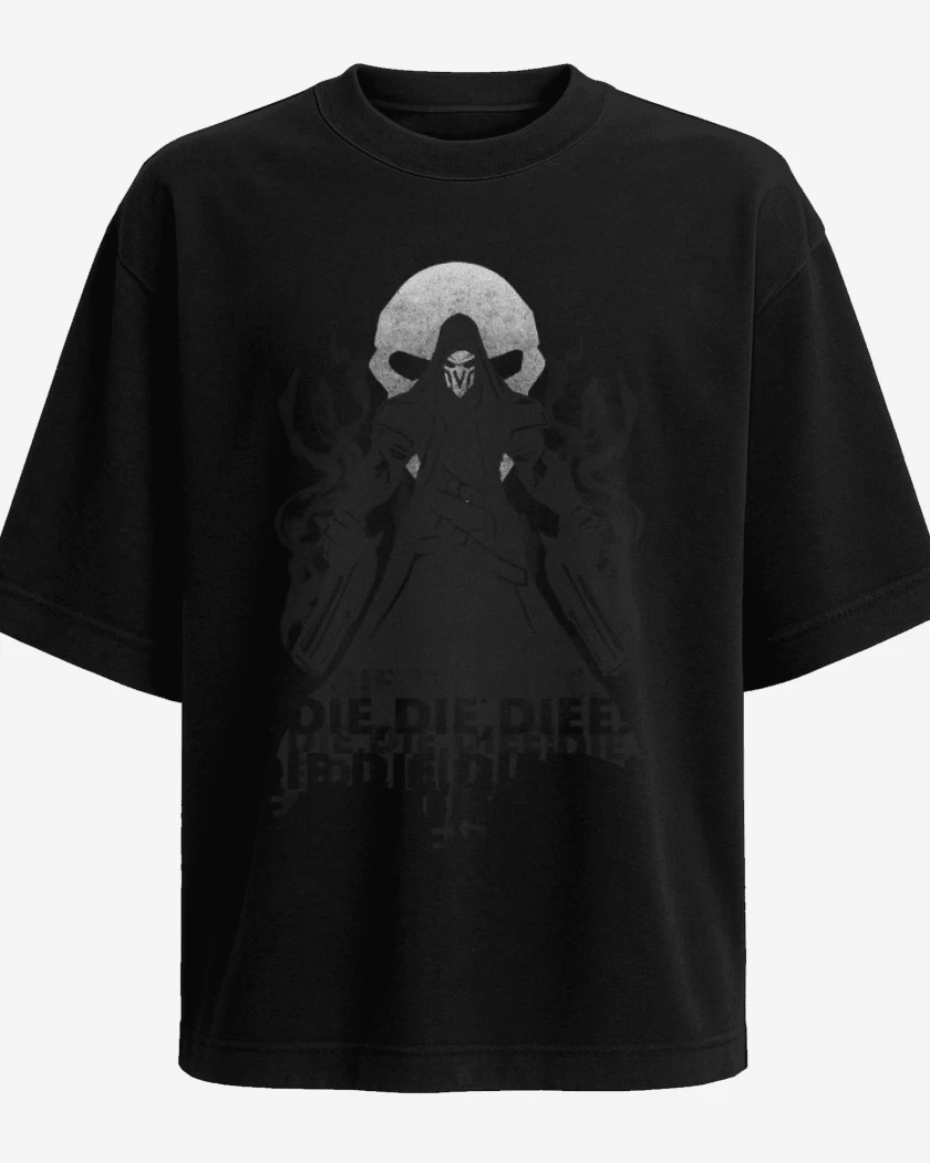 Polera Oversize Reaper Die die die die