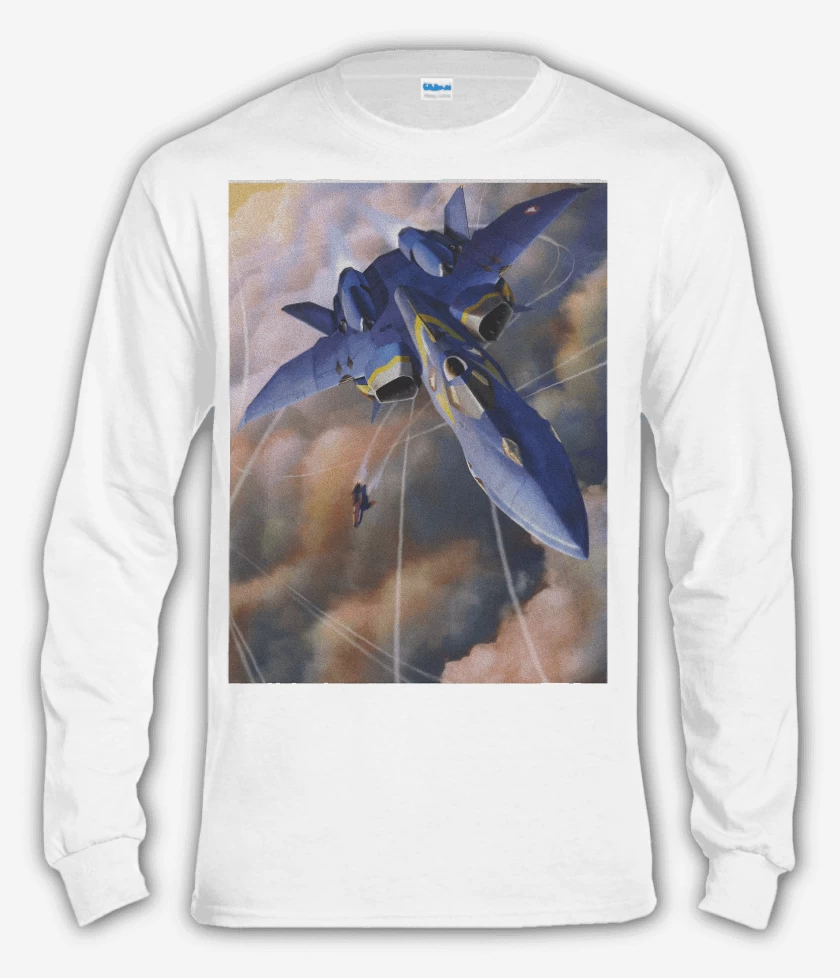 Polera manga larga Blanco de Robo nave