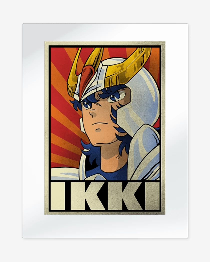 Print metalico Blanco de Ikki