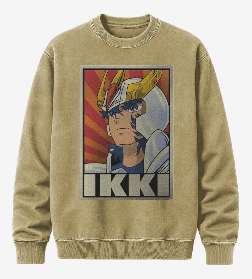 Poleron Polo Acid Wash Beige de Ikki