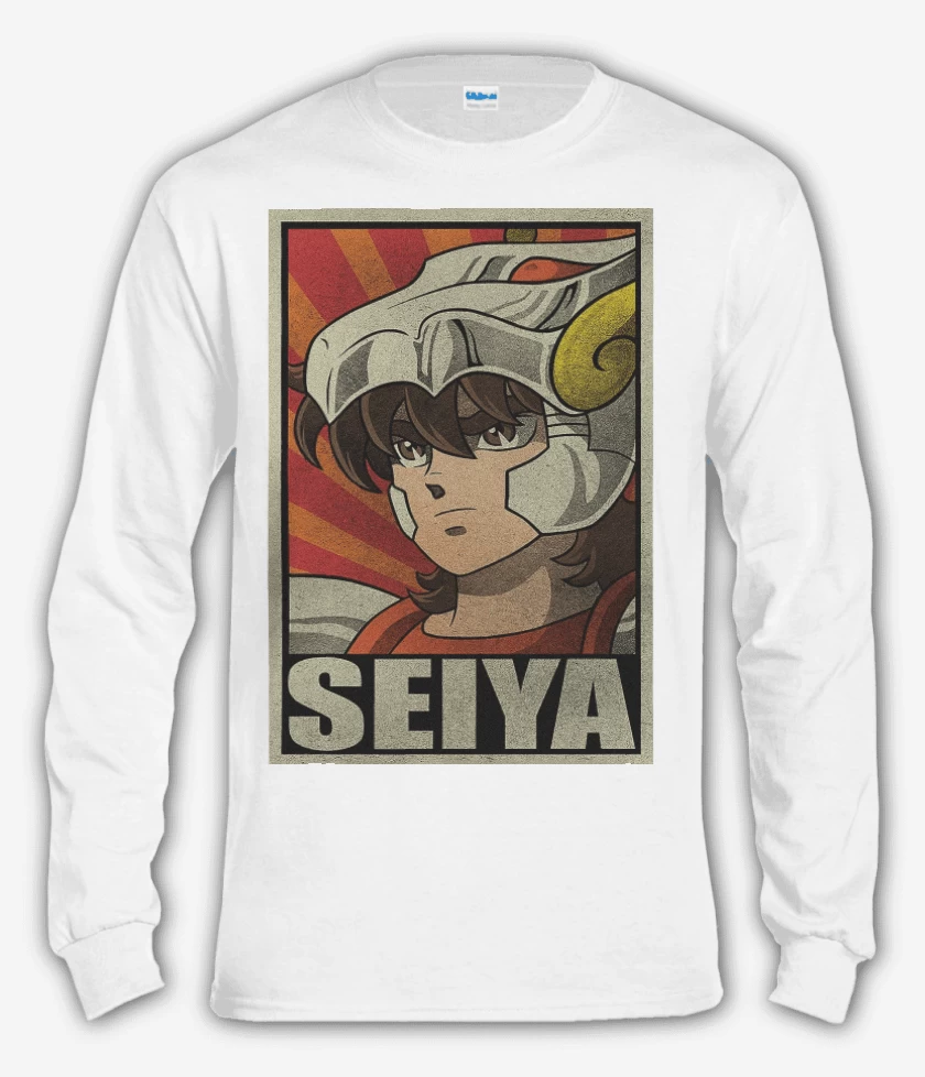 Polera manga larga Blanco de Seiya