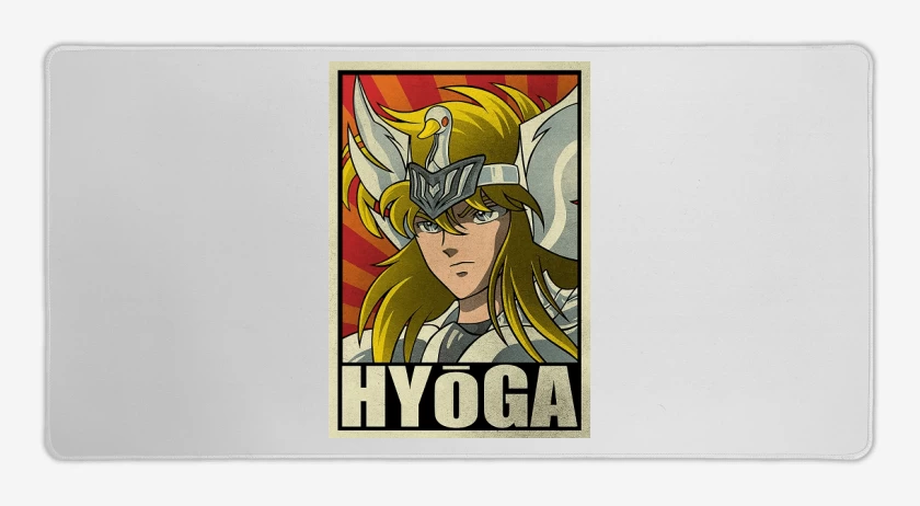 Mouse pad Gamer Blanco de Hyoga 2