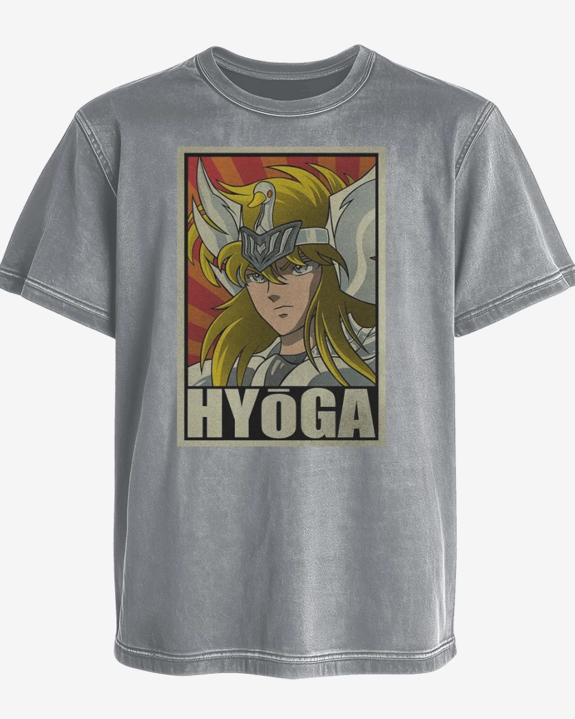 Polera desgastada Gris Melange de Hyoga 2