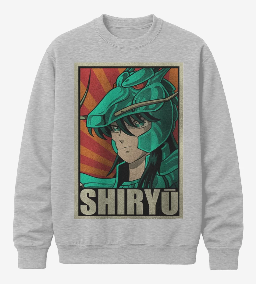 Poleron polo Gris Melange de Shiryu