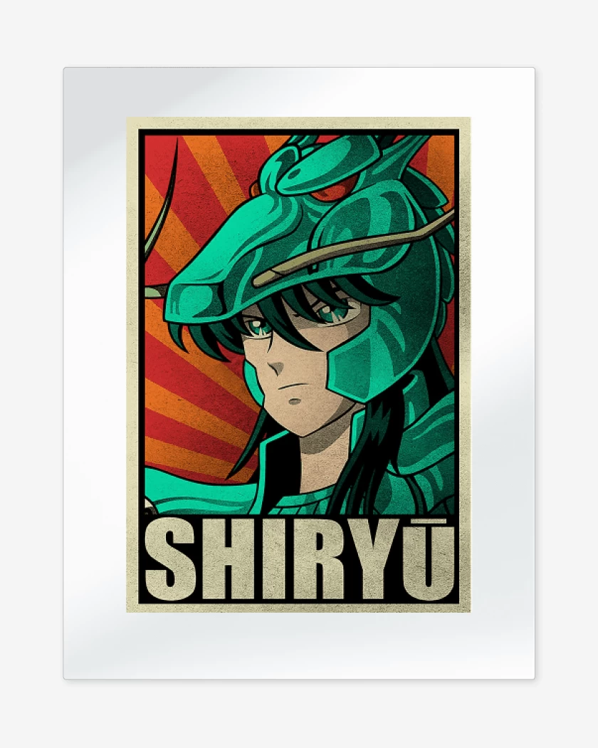 Print metalico Blanco de Shiryu