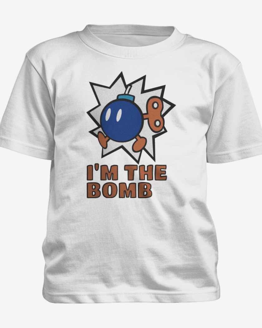 Polera de niño Blanco de Im The Bomb