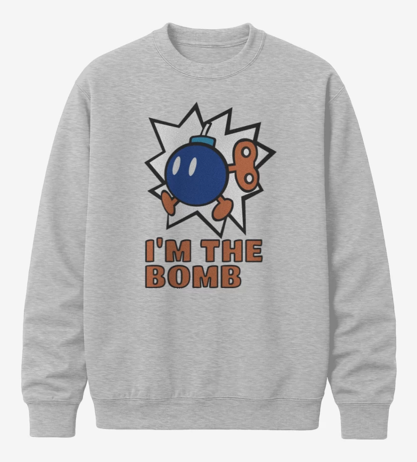 Poleron polo Gris Melange de Im The Bomb