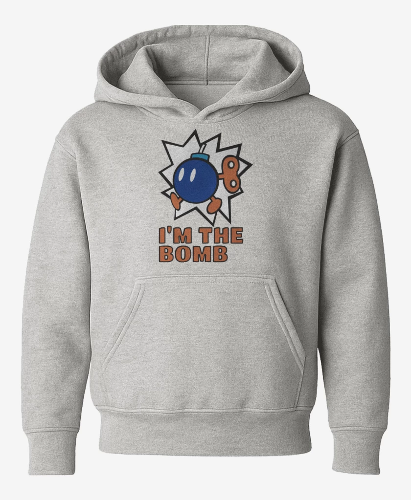 Poleron de niño Gris Melange de Im The Bomb