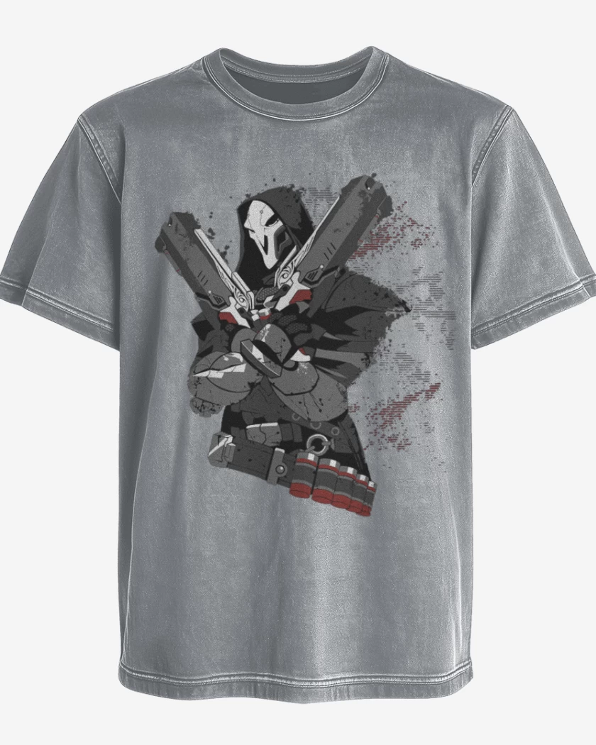 Polera desgastada Gris Melange de Reap