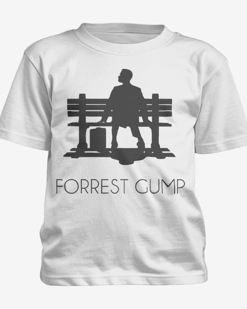Polera de niño Blanco de Forrest Gump - Banca 