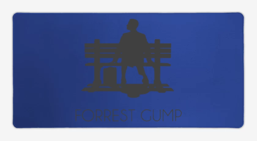 Mouse pad Gamer Azul Rey de Forrest Gump - Banca 