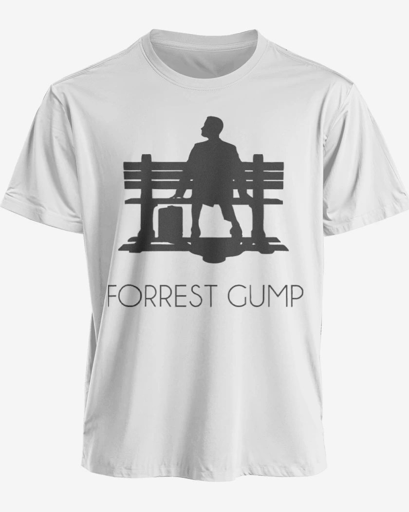 Polera premium Blanco de Forrest Gump - Banca 