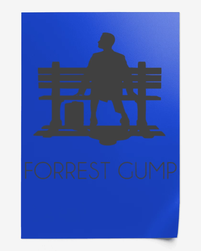 Print Azul Rey de Forrest Gump - Banca 