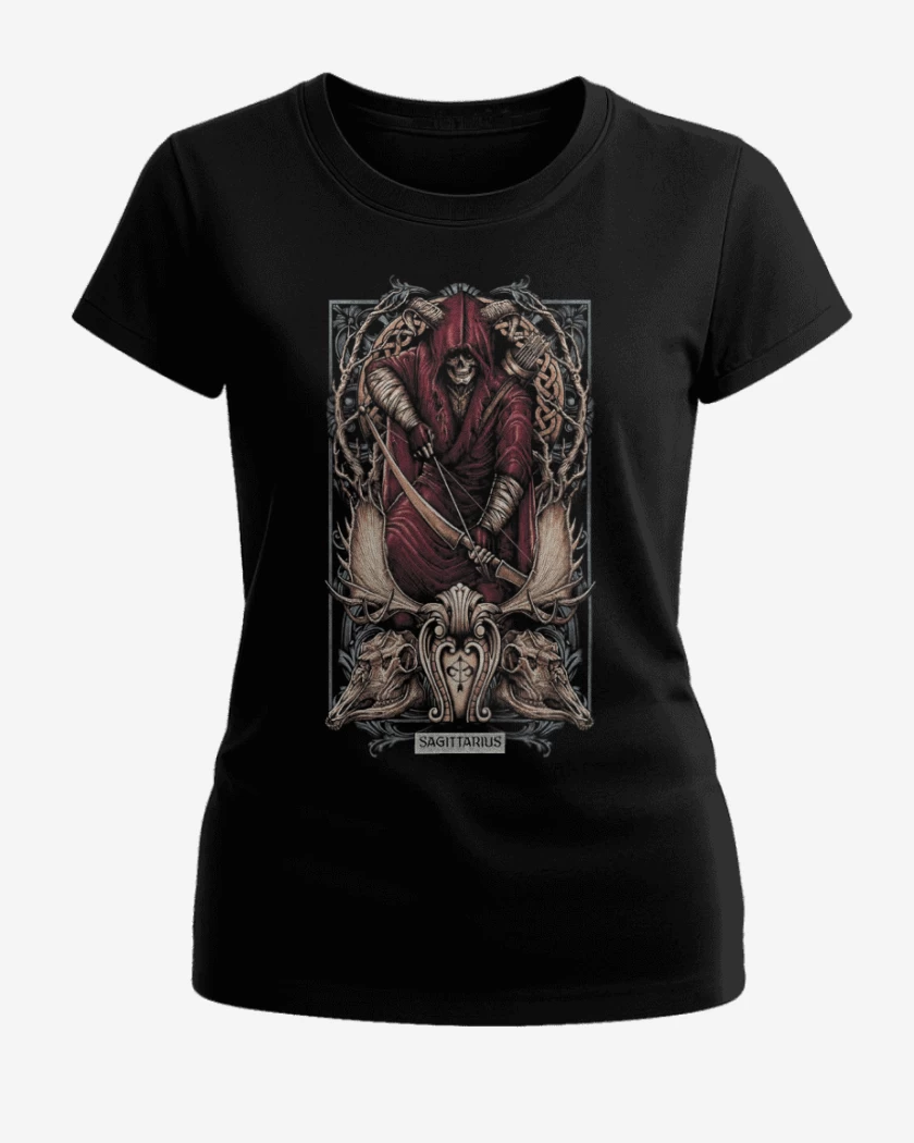Polera de Mujer Negro de Sagitario Signos
