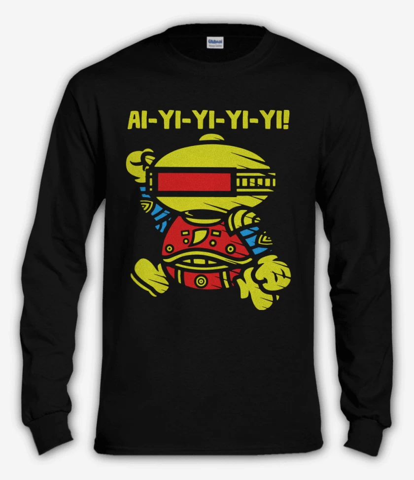 Polera manga larga Negro de Ai yi yi yi yi!