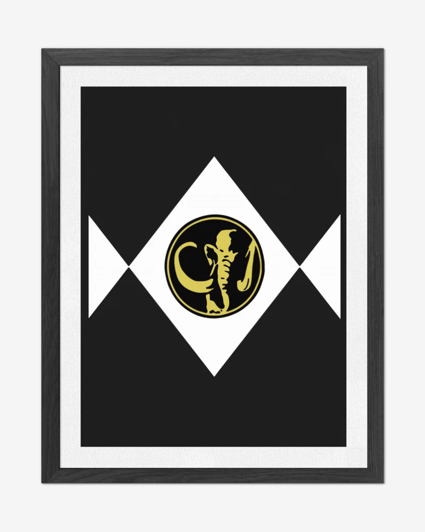 Cuadro decorativo Negro de Black Ranger pecho