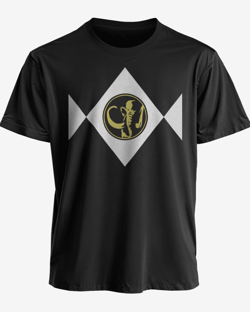 Polera premium Negro de Black Ranger pecho