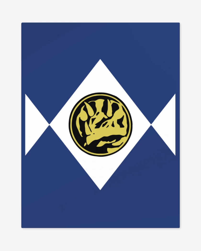 Print metalico Azul Rey de Blue Ranger
