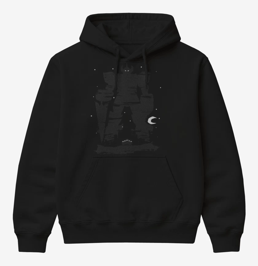 Poleron Canguro básico Negro de Dino Megazord