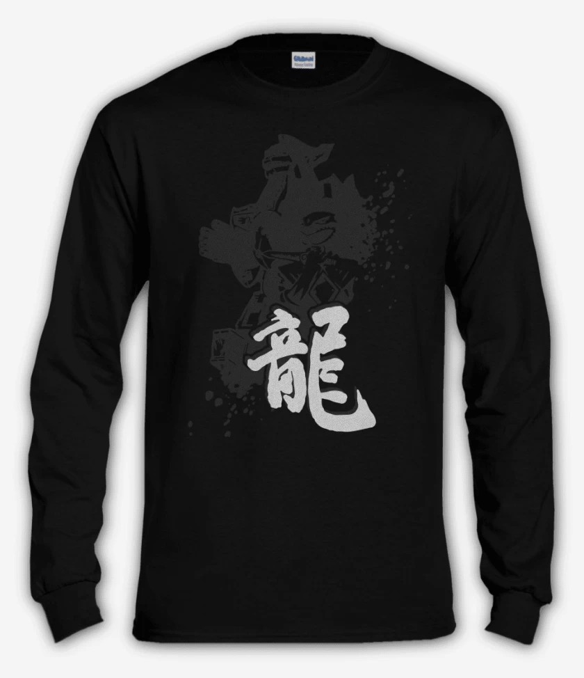 Polera manga larga Negro de Dragonzord 