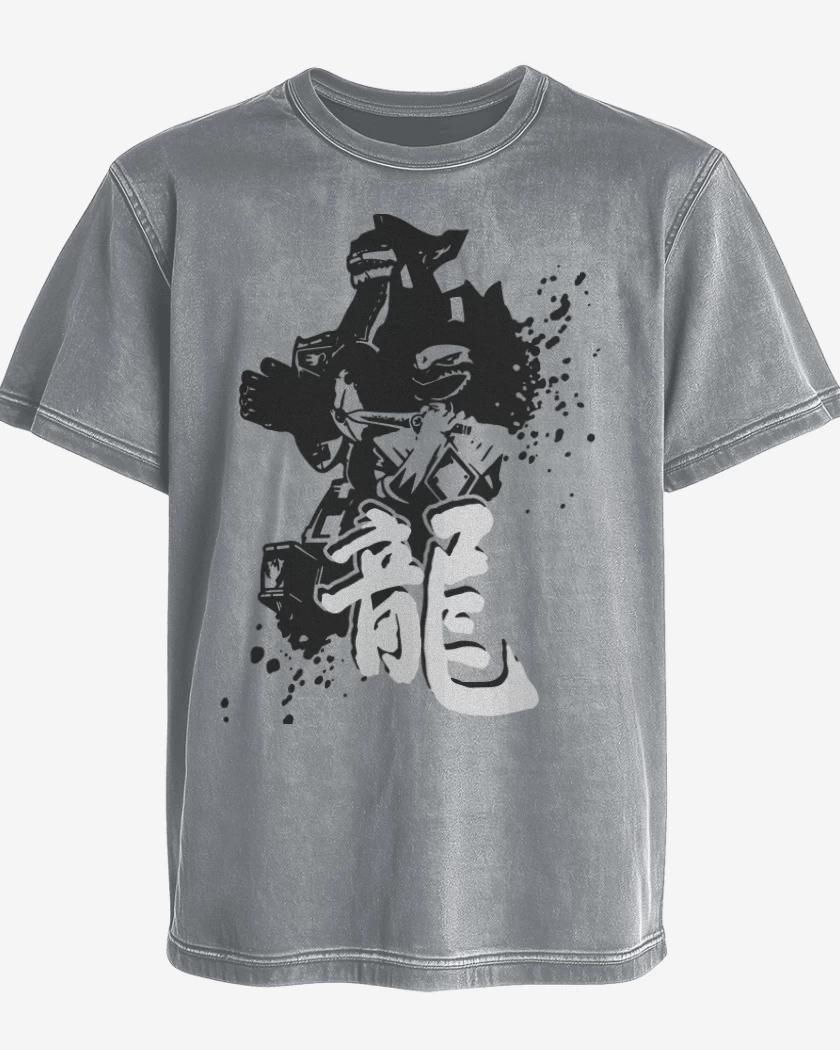 Polera desgastada Dragonzord 