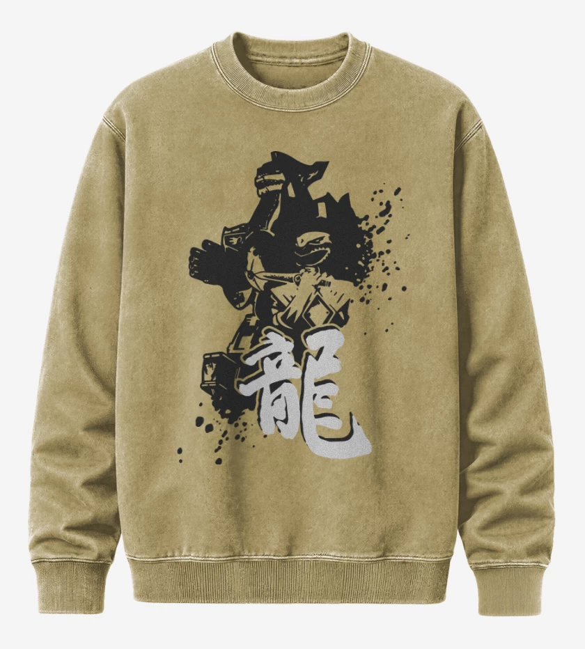 Poleron Polo Acid Wash Beige de Dragonzord 