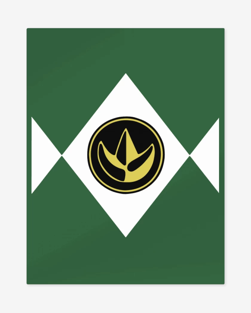 Print metalico Verde jade de Green Ranger