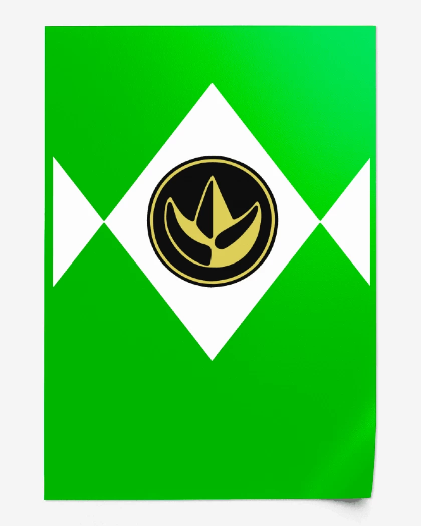 Print Verde jade de Green Ranger