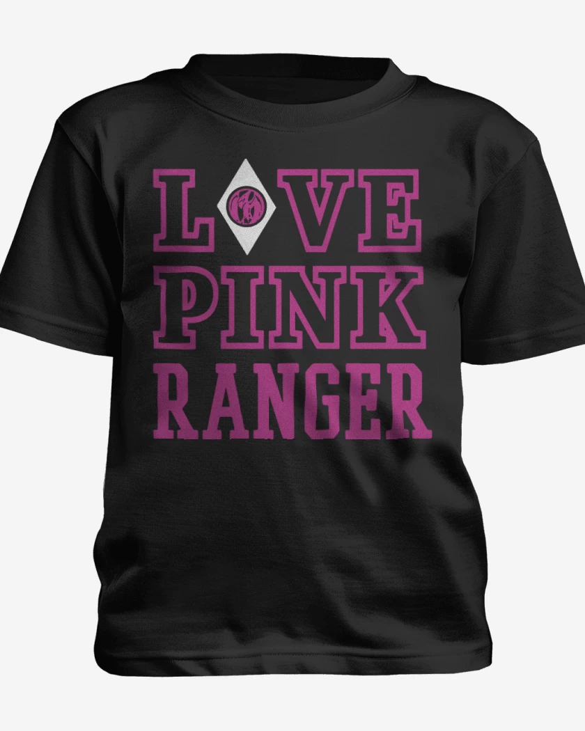 Polera de niño Negro de Pink Ranger