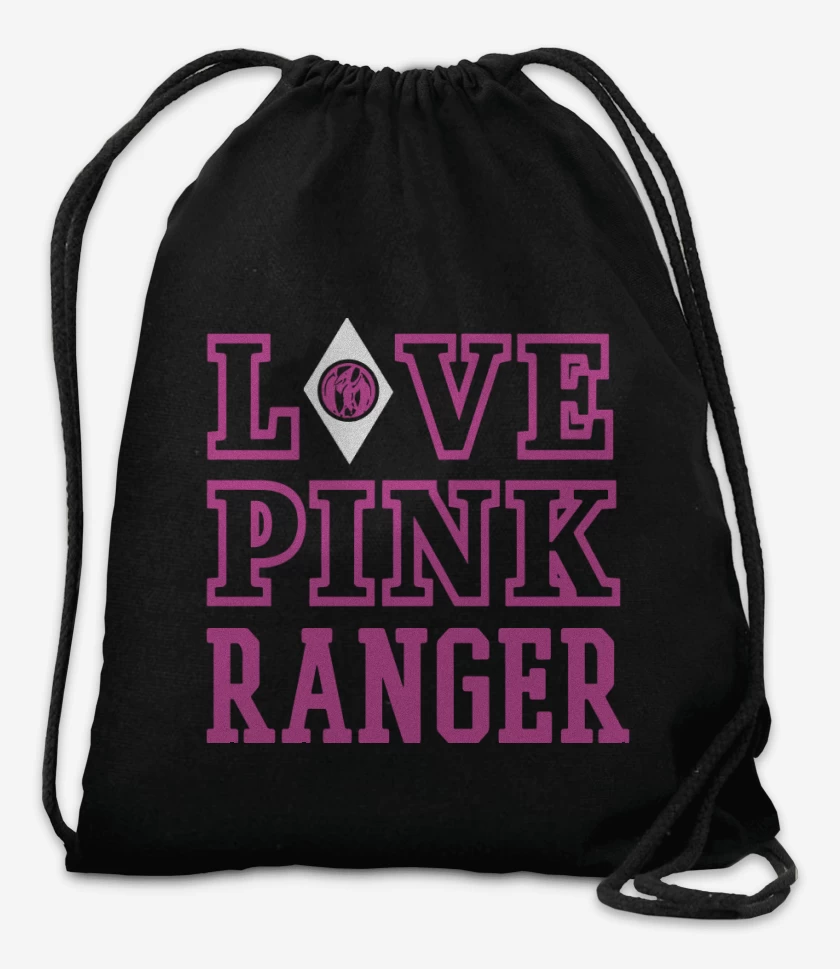 Mochila Negro de Pink Ranger