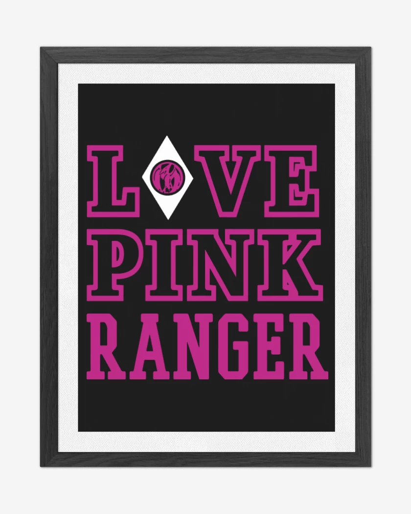 Cuadro decorativo Negro de Pink Ranger