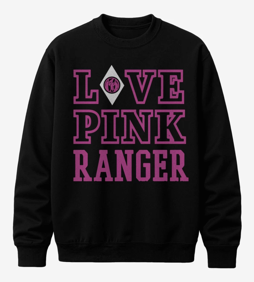 Poleron polo Negro de Pink Ranger