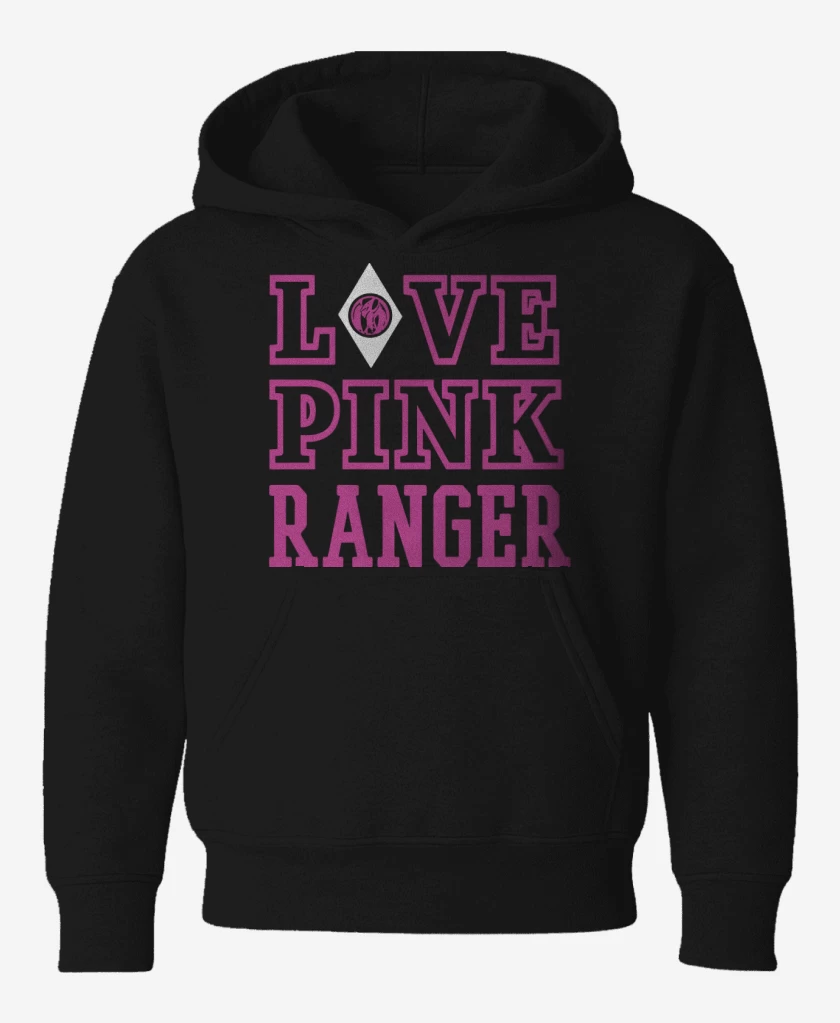 Poleron de niño Negro de Pink Ranger
