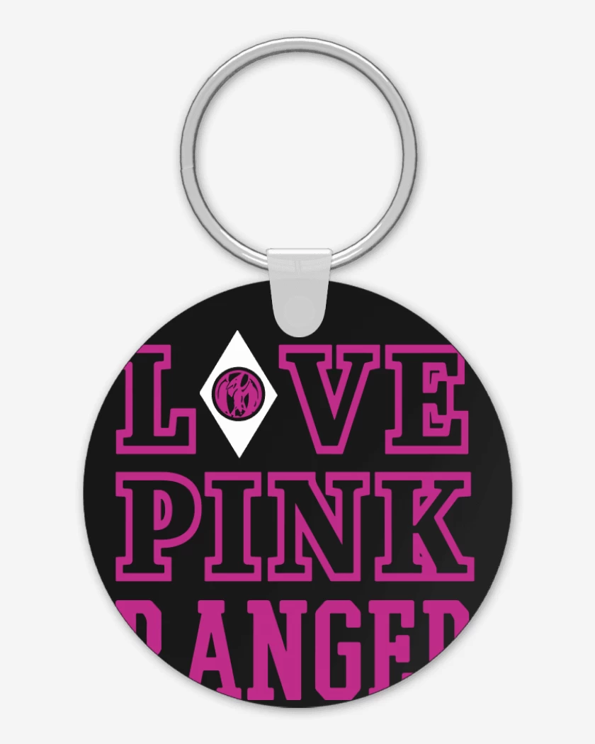 Llavero Negro de Pink Ranger