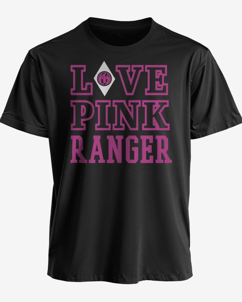 Polera premium Negro de Pink Ranger