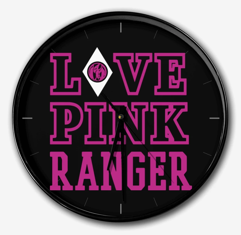 Reloj Negro de Pink Ranger