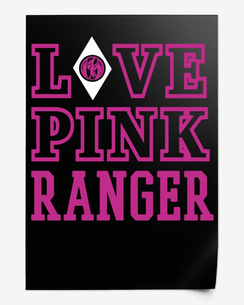 Print Negro de Pink Ranger