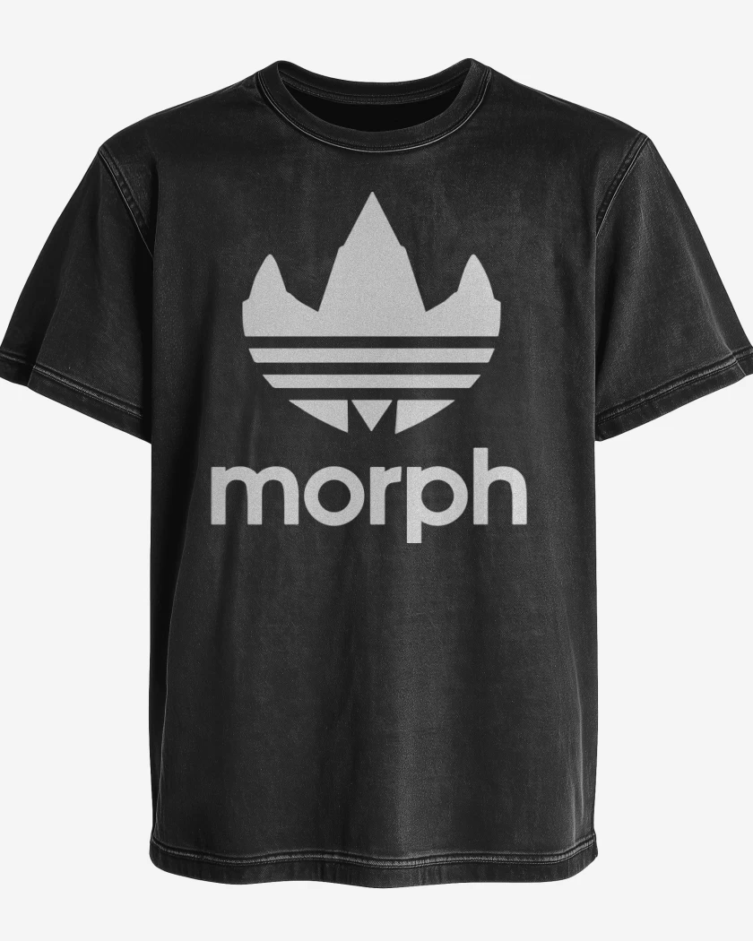 Polera desgastada Negro de Morph