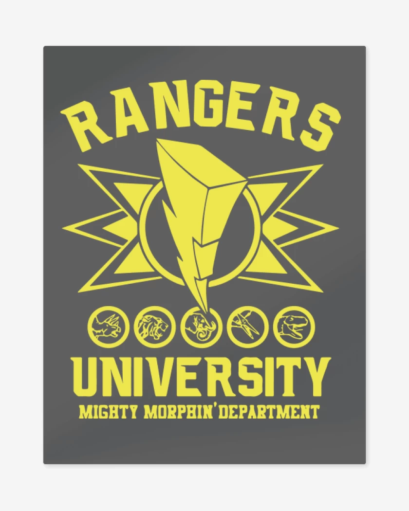 Print metalico Carbon de Rangers University