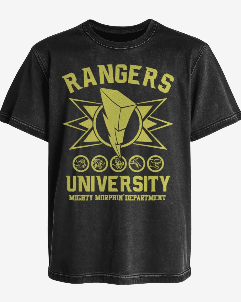 Polera desgastada Rangers University