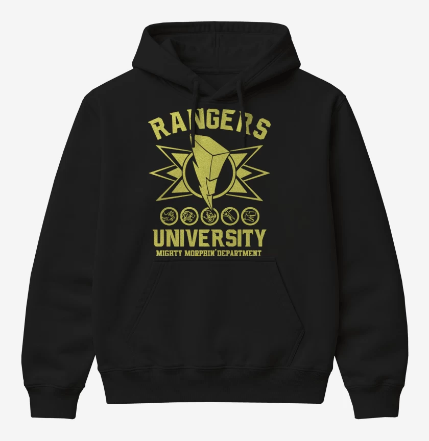 Poleron Canguro básico Negro de Rangers University