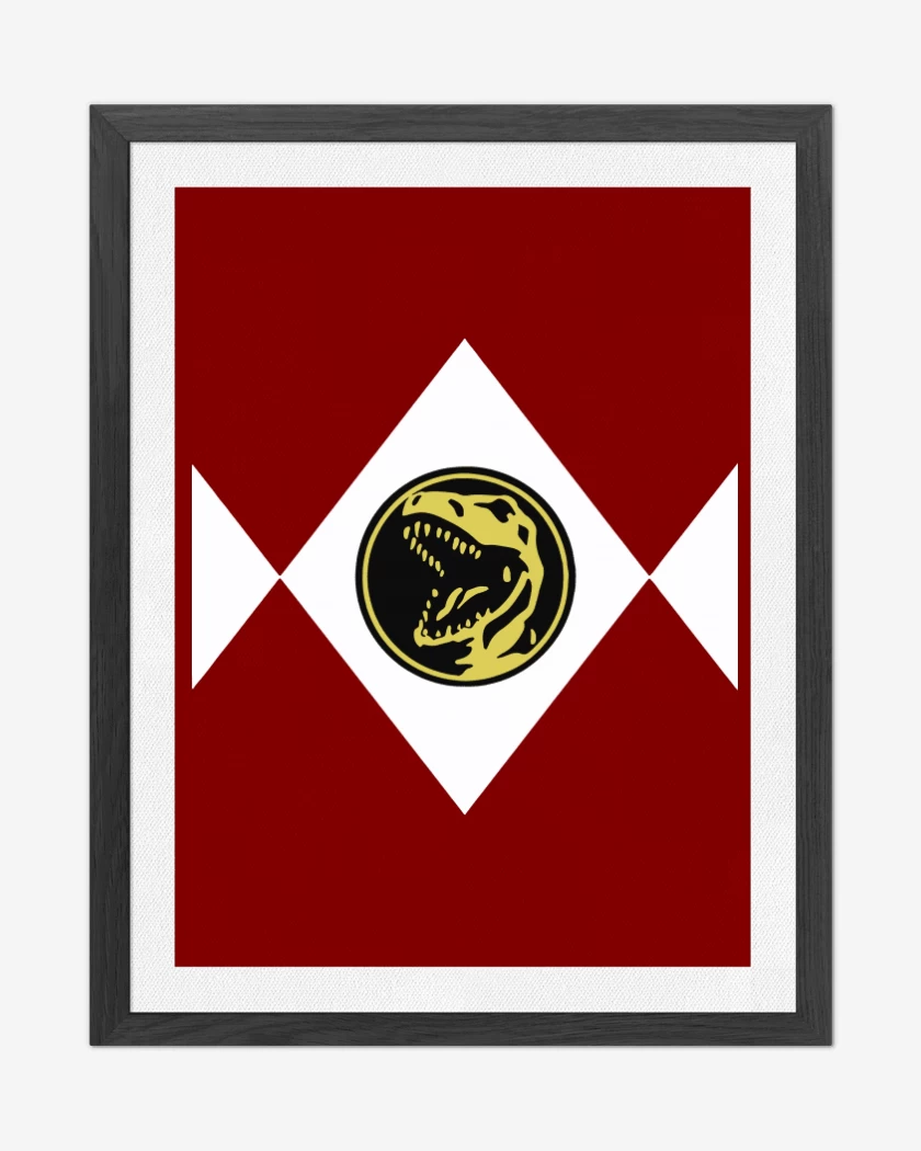 Cuadro decorativo Rojo de Red Ranger