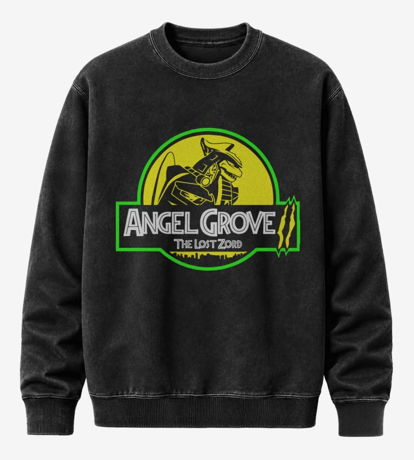Poleron Polo Acid Wash Negro de The Lost Zord