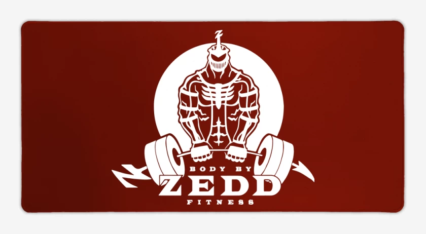 Mouse pad Gamer Rojo de Zedd Fitness